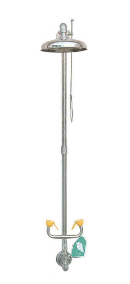 Maxisafe SST Wall Mounted Shower & Eye/Face Wash Unit