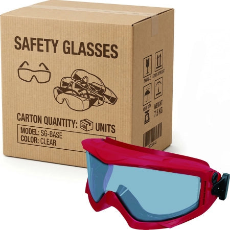 Carton of 10 MaxiPro Smoke Safety Goggles UV Protection