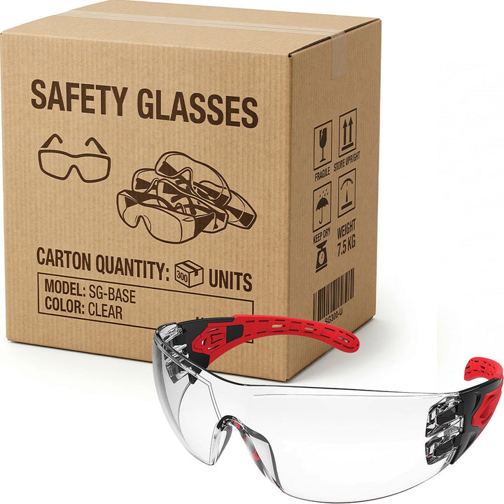 Carton of 144 Evolve Anti-Fog Clear Safety Glasses Clear Vision