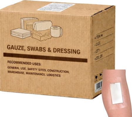 Carton of 500 FastAid Waterproof Island Dressing 6x7cm Waterproof Sterile