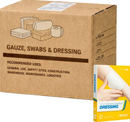 Carton of 10 FastAid D4 Non-Adherent Dressing 10x7.5cm