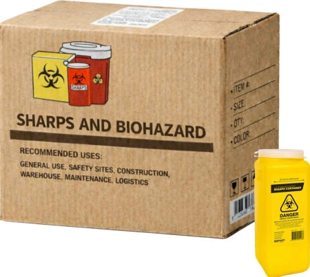 Carton of 48 FastAid Sharps Container 1.8L