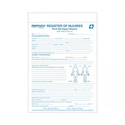 FastAid Register of Injuries Book