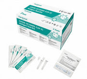 5 Pack Fanttest 3-in-1 COVID-19 Influenza A/B Rapid Antigen Test Kit Nasal Very High Sensitivity Expiry 04 2027