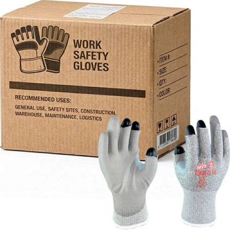 Carton of 144 YSF Fortis Cut 5 / C PU Coated TRI Cut Resistant Gloves