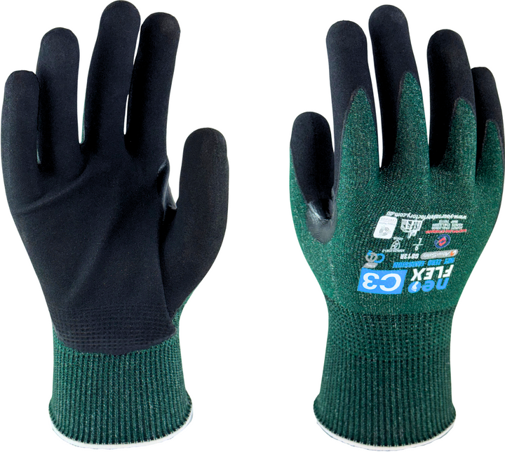 YSF NeoFlex Cut 3 Breathable Nitrile Foam Cut Resistant Gloves