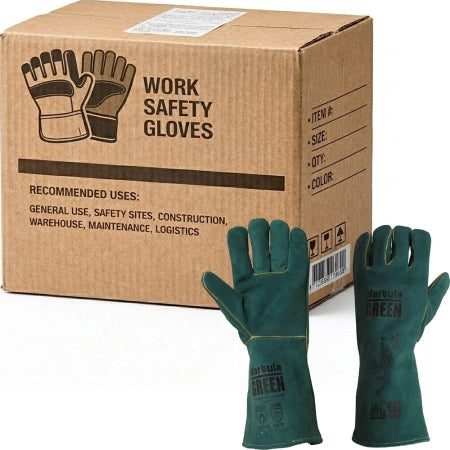 Carton of 48 YSF Martula Green Lefties Welders Glove Individually Packed X-Large