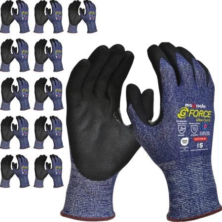 Carton of 120 Maxisafe G-Force Ultra Cut D Resistant Thin Nitrile Coated Glove - 3