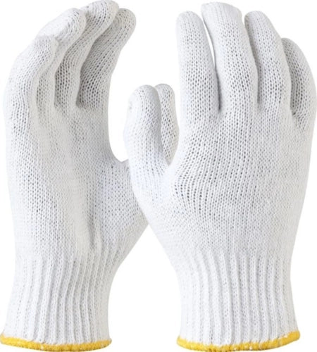 Maxisafe Bleached Knitted Poly Cotton Liner Gloves GKP103 - Men