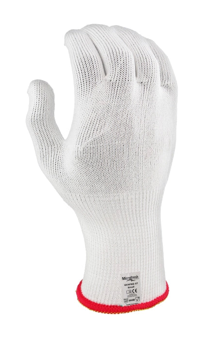 Maxisafe Microfresh Cut E White Food Grade Liner Glove GKW168