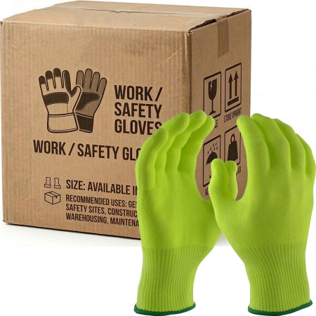 Carton of 120 Pairs Microfresh Yellow Food Grade Cut Resistant Glove Liners