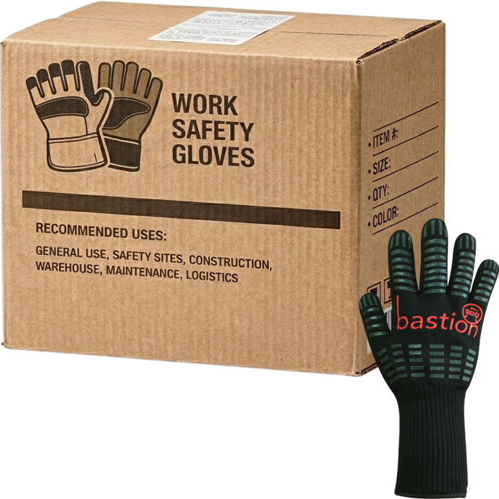 Carton of 24 Pairs Zamora Heat Resistant Gloves 350mm - One Size Fits Al
