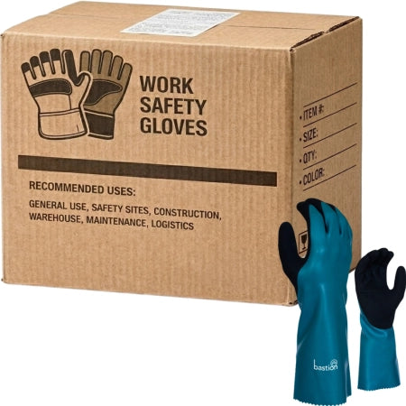 Carton of 72 Pairs Rapallo Cut A Nitrile Chemical Resistant Gloves 350mm Sandy Nitrile Palm Coated Size 8