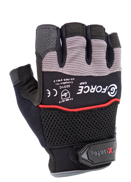 Maxisafe G-Force Grip Fingerless Mechanics Gloves GMF117