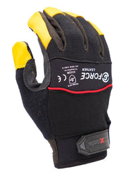 Carton of 120 G-Force Leather Palm Mechanics Gloves Durable Grip