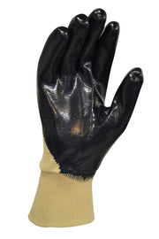 Carton of 120 Blue Knight Nitrile 3/4 Dipped Gloves Knit Wrist