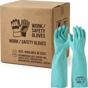 Carton of 72 Maxisafe Nitrile Chemical Gloves Extended 46cm - Medium