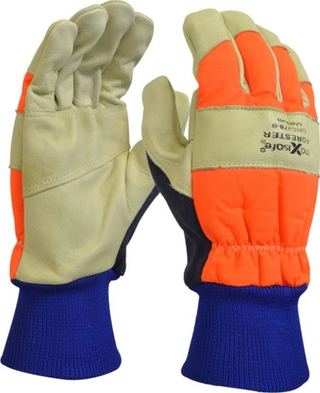 Maxisafe Forester Premium Cow Grain Chainsaw Gloves GRC278