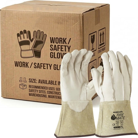 Carton of 60 Maxisafe TIG Welding Gloves Kevlar Stitched - Large