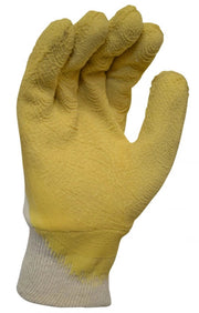 Maxisafe Premium Yellow Latex Coated Glass Gripper Glove - Large