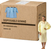 Carton of 100 HALYARD Impervious Full Back Comfort Gown, Yellow
