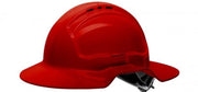 Carton of 10 Packs Maxisafe Red Broad Brim Vented Hard Hat Ratchet Ventilated Head Protection