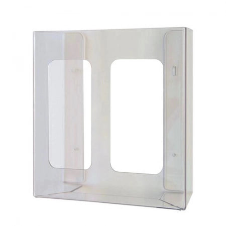 HALYARD Exam Glove Dispenser, Exam Glove Dispenser (Suits 9.5"- 12" gloves), Clear Plastic, Double, 96mm (D) x 274mm (W) x 256mm (H)