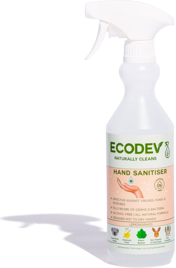 Ecodev Hand Sanitiser 500ml Spray Australian Made Eco-friendly