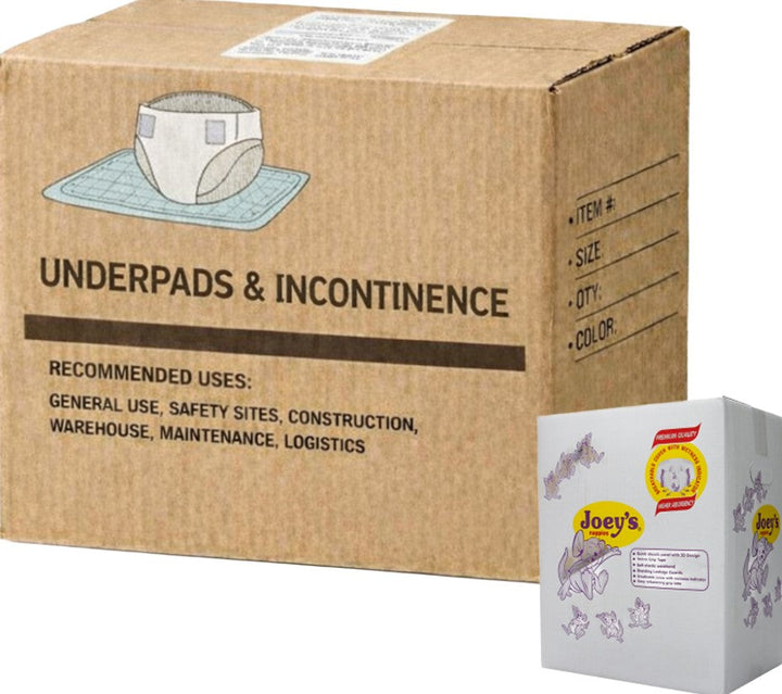 Carton of 108 Joeys Premium Nappies Walker