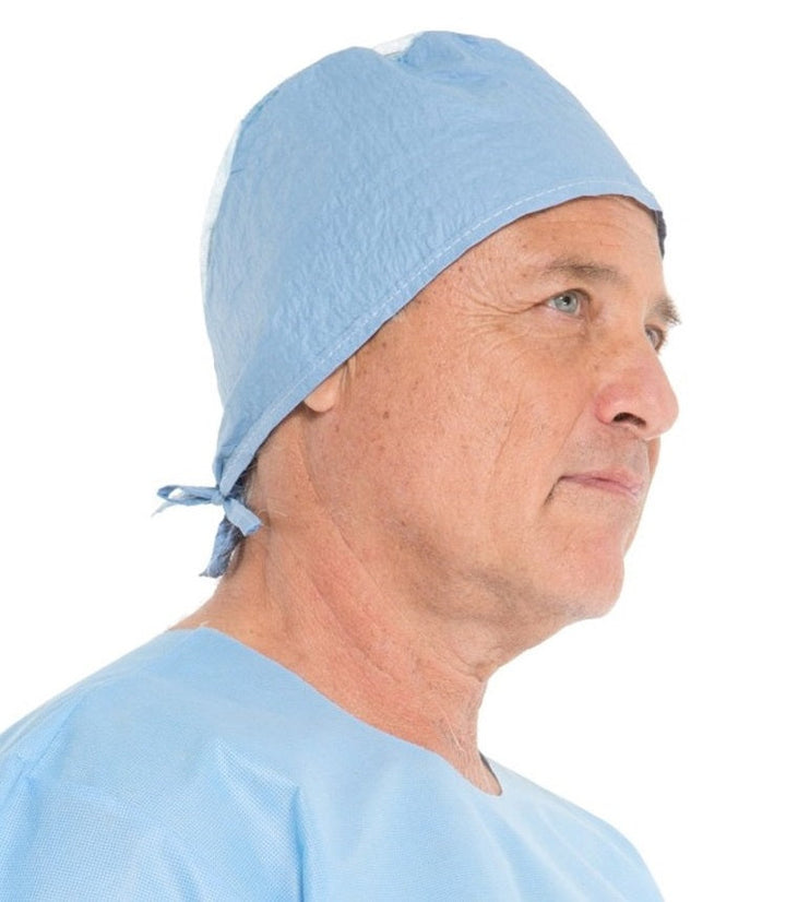 Box of 100pcs HALYARD Surgical Cap, Blue