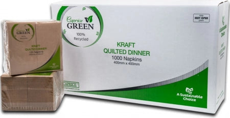 Carton of 1000 Caprice Green Quilted Dinner Napkin