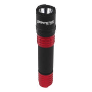 Maxisafe Red/Black Tactical Flashlight with Holster - USB rechargeable