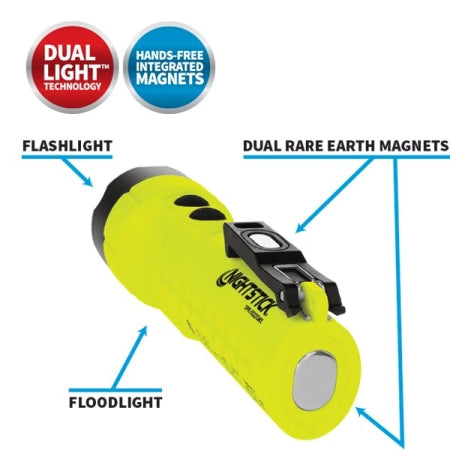 Maxisafe Dual-light Flashlight with Dual Magnet Rechargeable - Intrinsically Safe