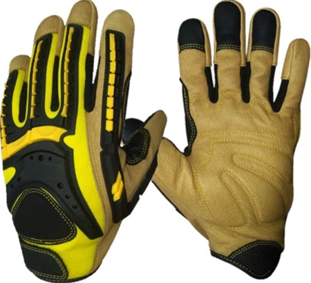 Maxisafe G-Force Tuff Oiler Cut C Mechanics Glove with Leather Palm