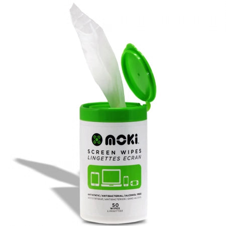 Moki Screen Wipes Tub of 50 Cleaning Wipes