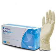 100pcs Medicom SafeBasics Easy Fit Latex Lightly Powdered Gloves 6.0g