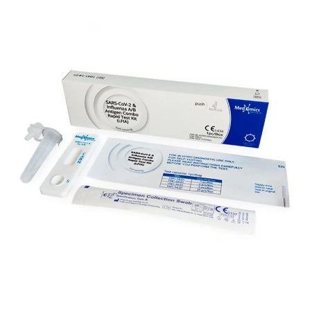 Medomics Covid-19 Influenza A/B Antigen Combination Rapid Test Kit Singe Pack - For Self-Testing