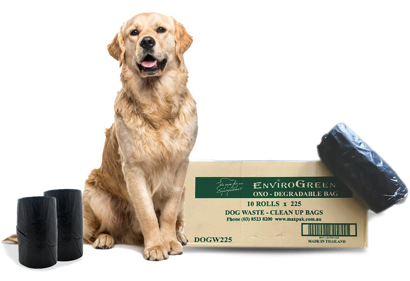 10 Rolls Pet Animal Envirogreen Degradable Waste Bags 40x20+10cm (225 Bags/Roll)