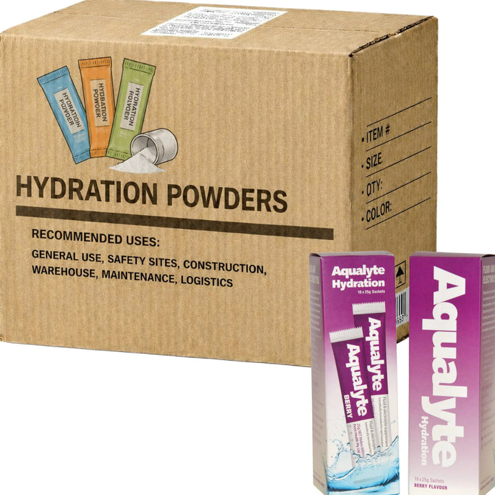 Carton of 20 Packs Aqualyte Berry Electrolyte Powder Sachets 25g x 10
