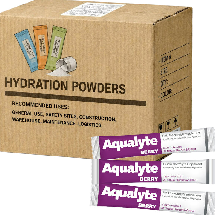 Carton of 20 Packs Aqualyte Berry Electrolyte Powder Sachets 25g x 250