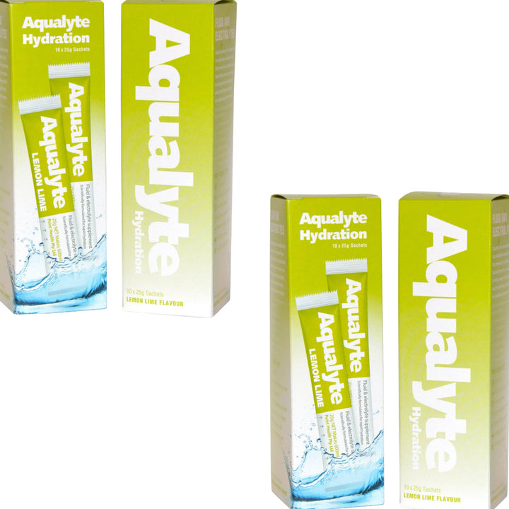 Box of 250 Maxisafe Aqualyte Electrolyte Powder Lemon Lime Flavoured Sachets 25g