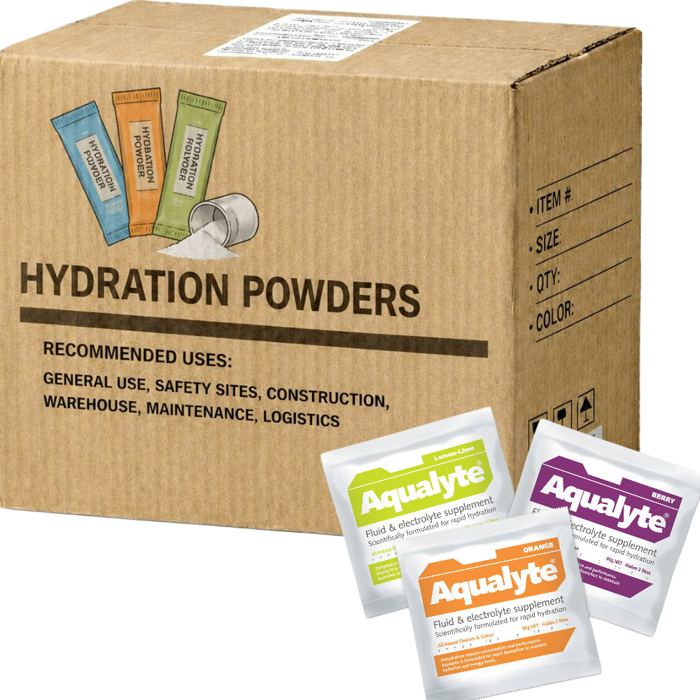 Carton of 20 Packs Aqualyte Mixed Flavour Electrolyte Powder Sachets 80g x 20