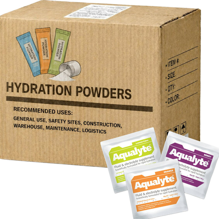 Carton of 20 Packs Aqualyte Mixed Flavour Electrolyte Powder Sachets 80g x 20