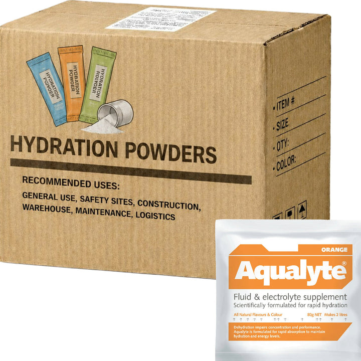 Carton of 20 Packs Aqualyte Orange Electrolyte Powder Sachets 80g x 20
