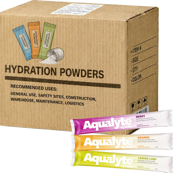 Carton of 3 Packs Aqualyte Mixed Flavours Electrolyte Icy Poles 50 x 90ml