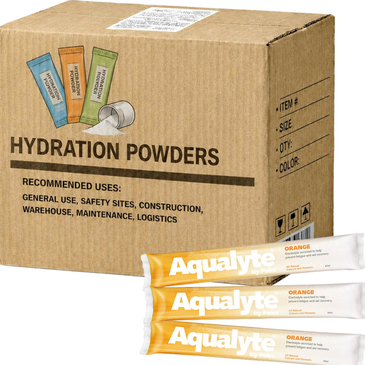 Carton of 3 Packs Aqualyte Orange Electrolyte Icy Poles 50 x 90ml