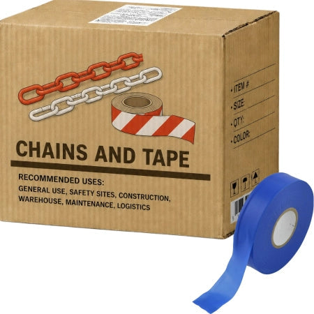 Carton of 80 Packs Maxisafe Blue Flagging Tape 25mm x 100m