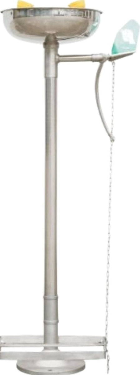 Maxisafe Stainless Steel Pedestal Eye Wash with Bowl