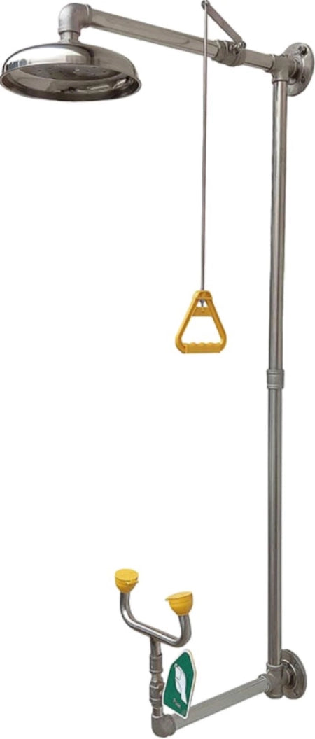 Maxisafe SST Wall Mounted Shower & Eye/Face Wash Unit