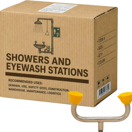 Carton of 5 Packs Maxisafe Eyewash Bracket with Nozzle Emergency Eyewash Replacement Part